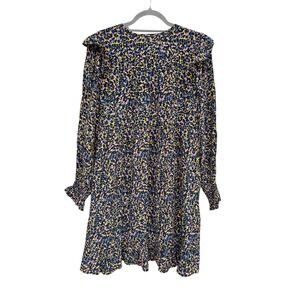 Scotch & Soda‎ Printed Ruffle Dress, Multicolored Animal Print, Sz XS